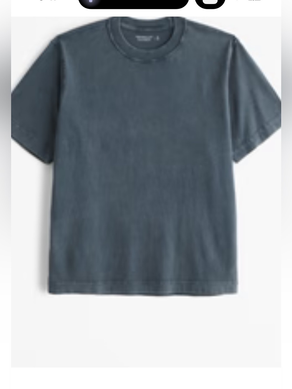 Basic Crew Neck Tee - Slate Blue